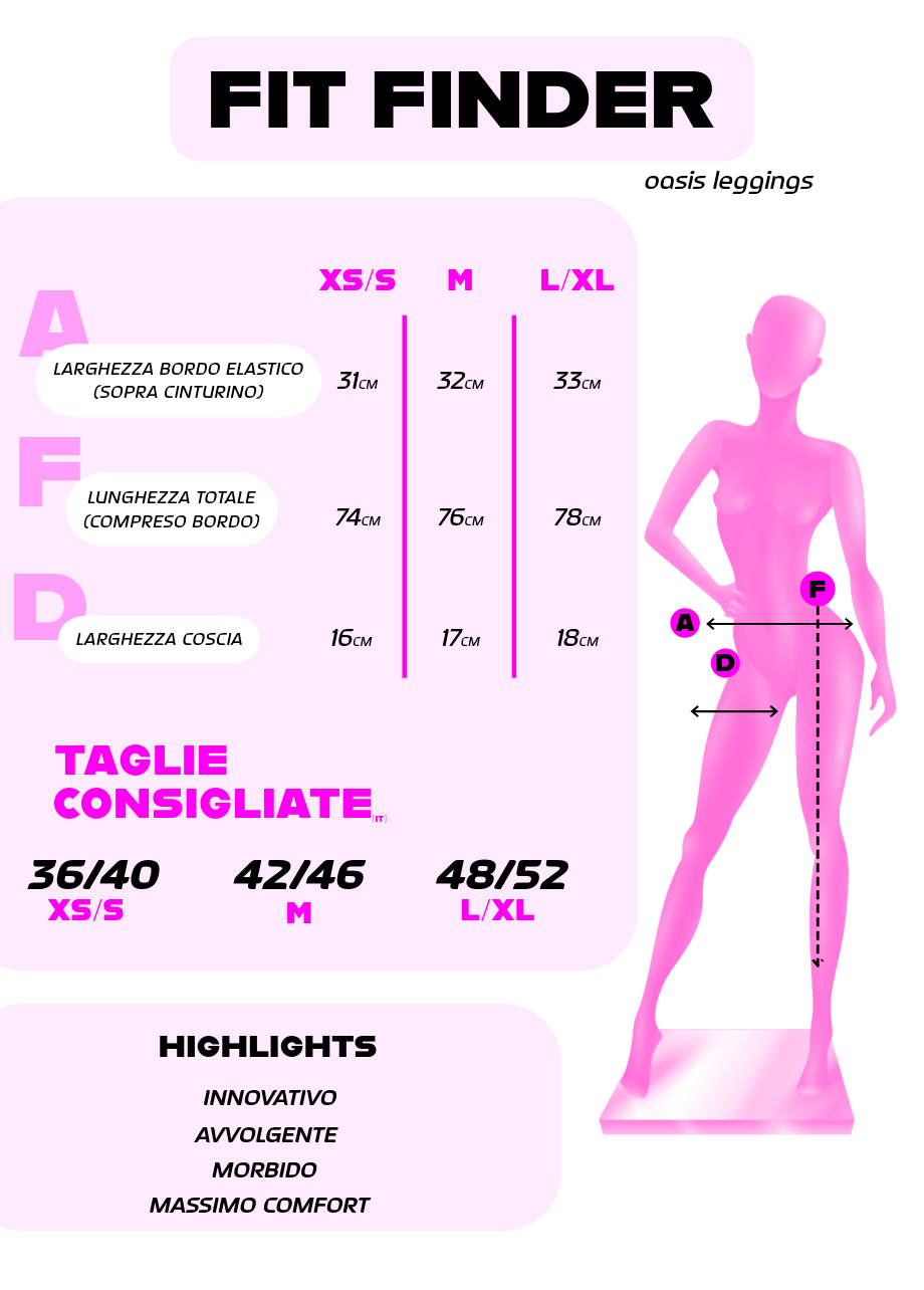 Oasis Leggings Push Up - Fucsia