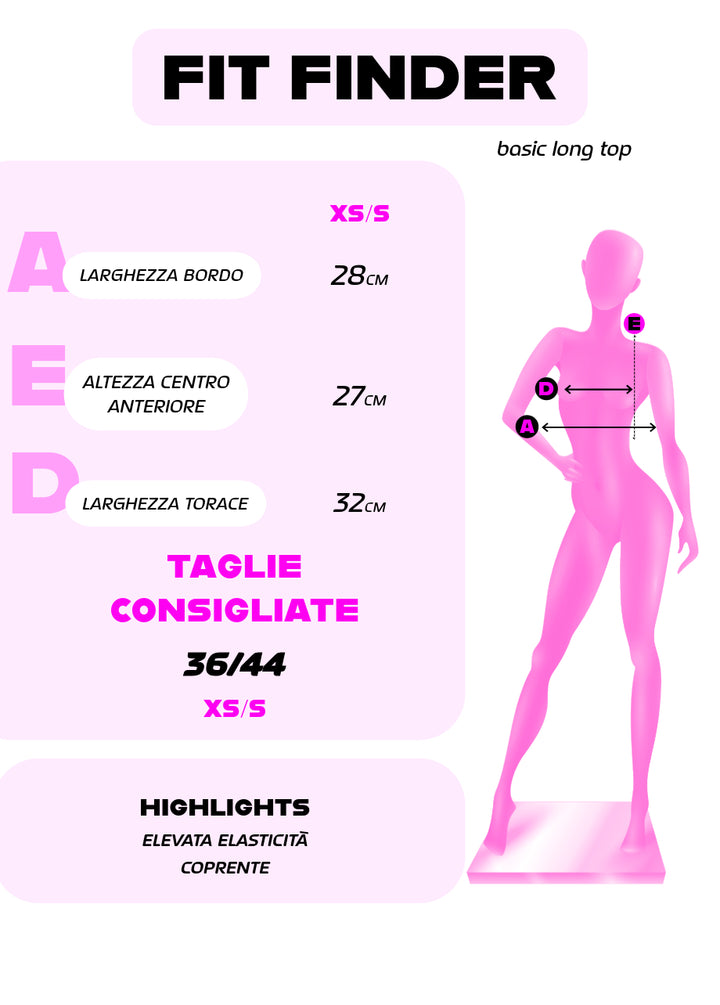 Basic Long Top - Marrone