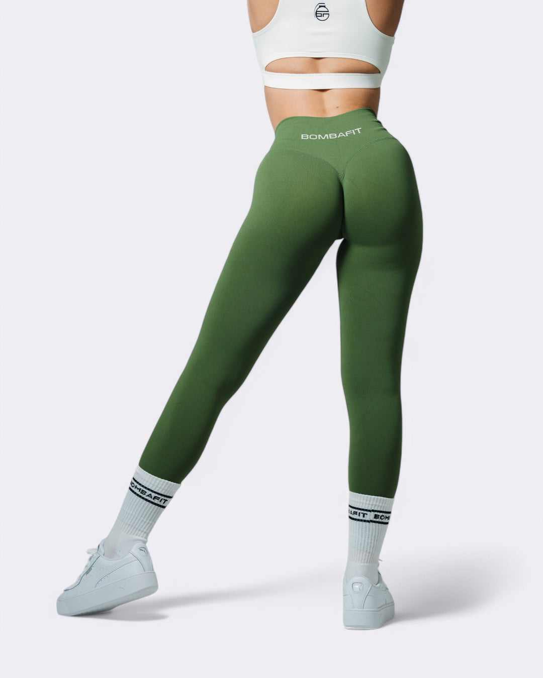 Oasis Leggings Push Up - Verde Militare