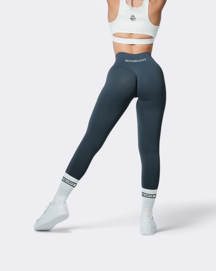 Oasis Leggings Push Up - Acciaio