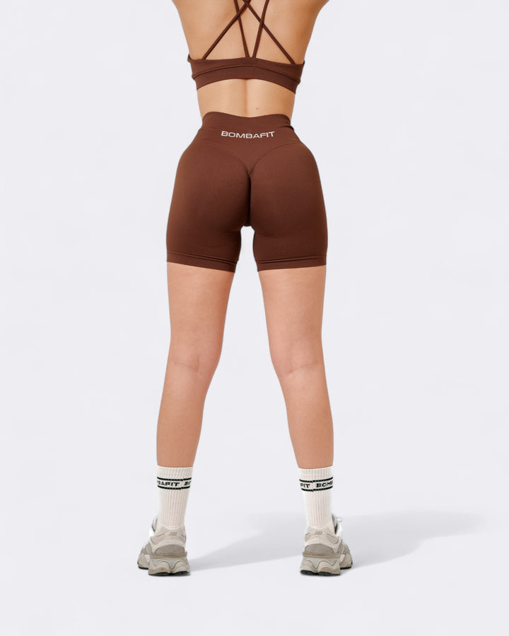 Oasis Shorts Leggings - Marrone
