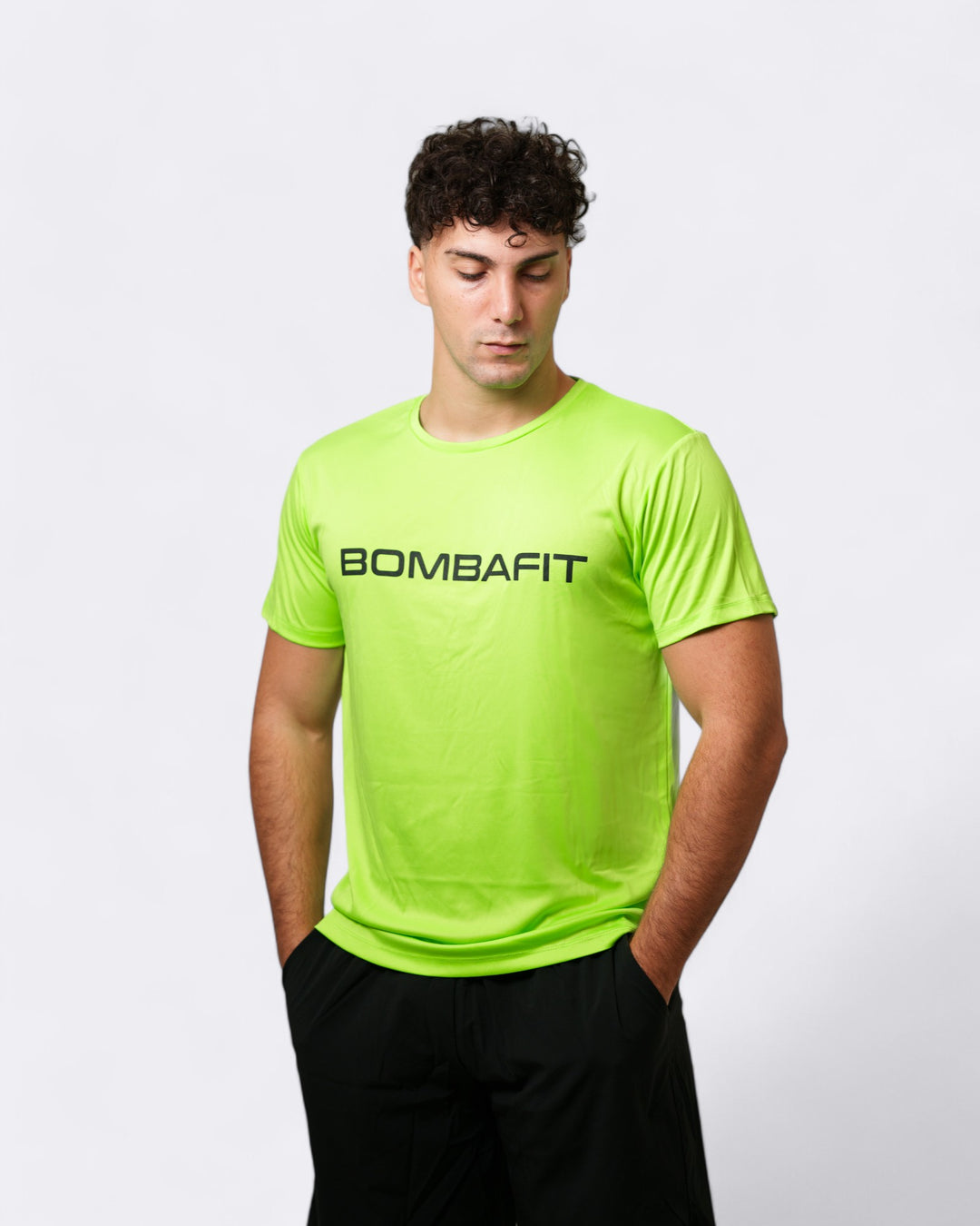 Plain T-shirt - Fluorescent Green