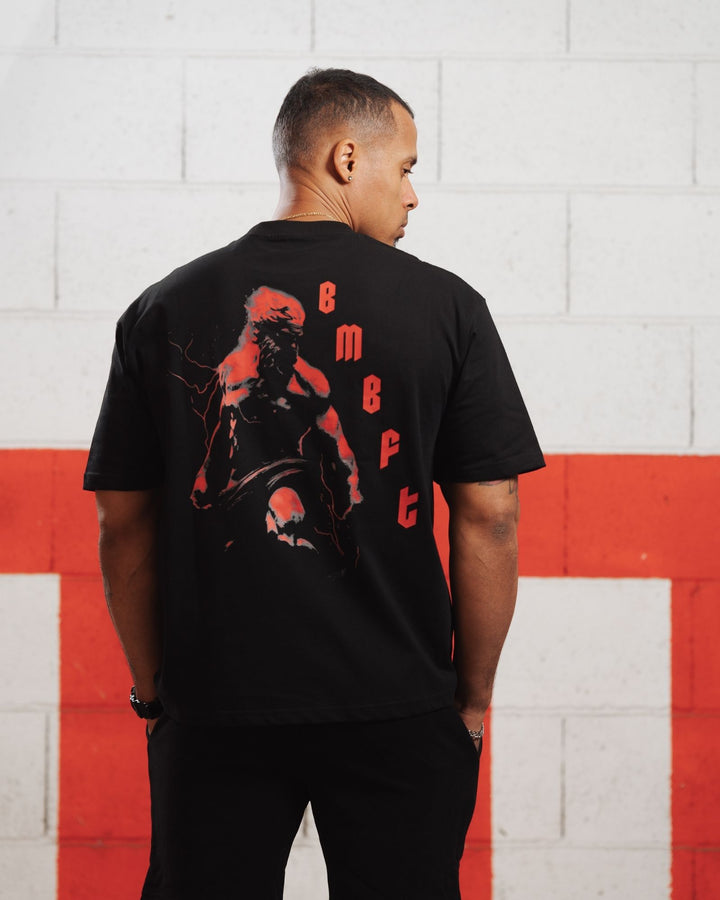 T-shirt Oversize Zeus - Nero