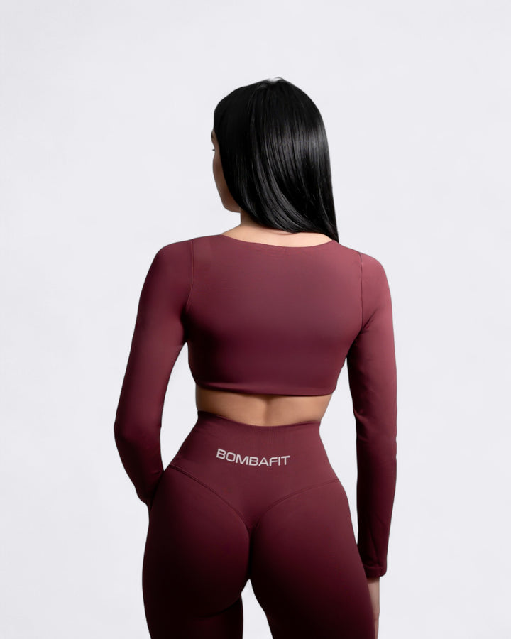 Elevate Long Sleeve - Bordeaux