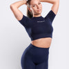 Maglietta Skyn Crop - Blu Notte