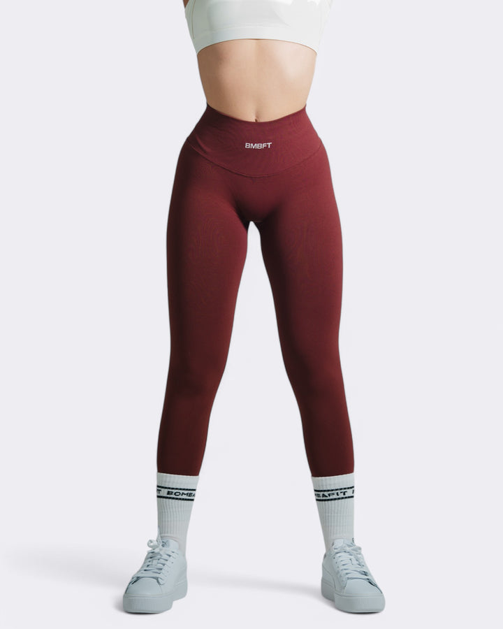 Oasis Leggings Push Up - Bordeaux