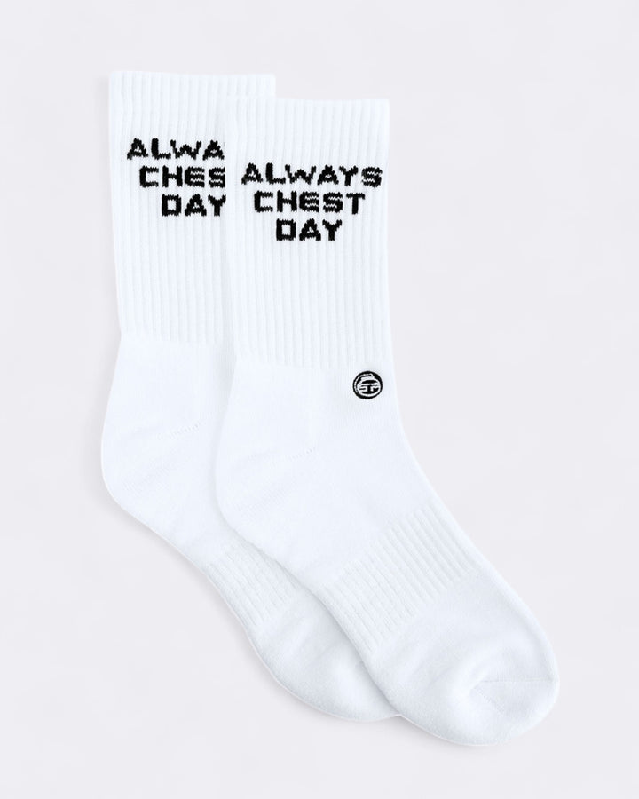 Socks Chest Day - White 