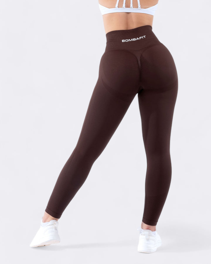 Sweet leggings push up - Marrone