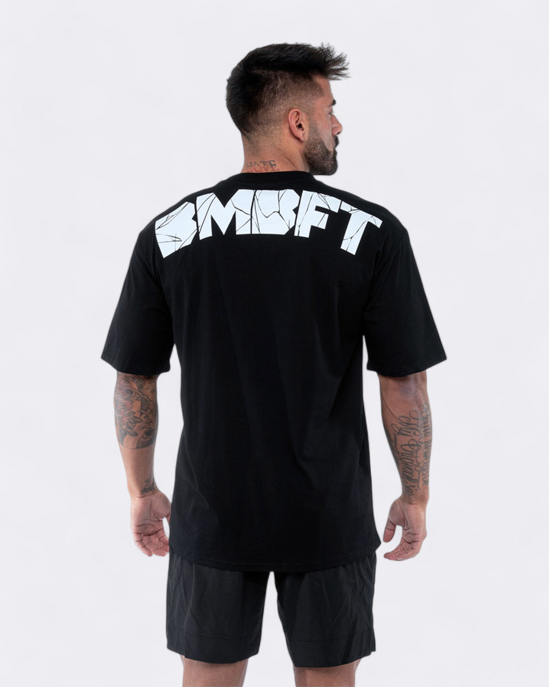 Oversized Split T-shirt - Black