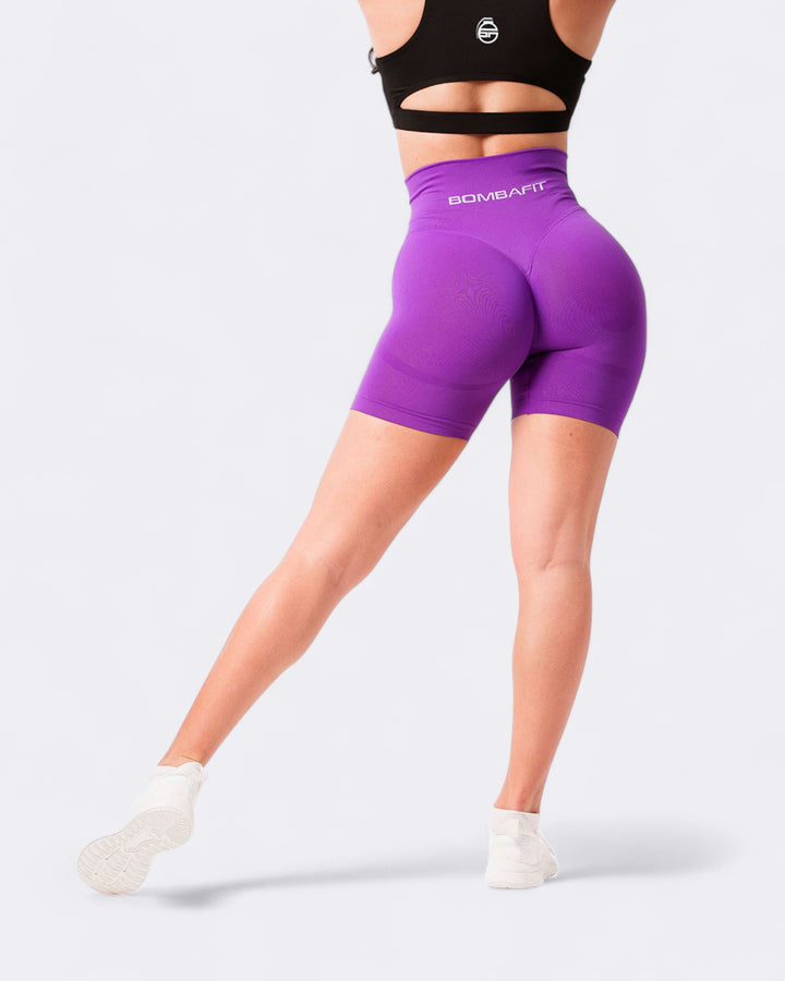 Pump It Shorts Leggings - Purple