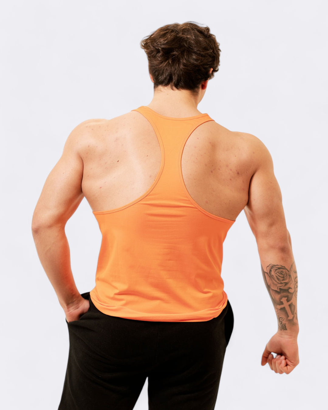 Rounded Men's Tank Top - Orange