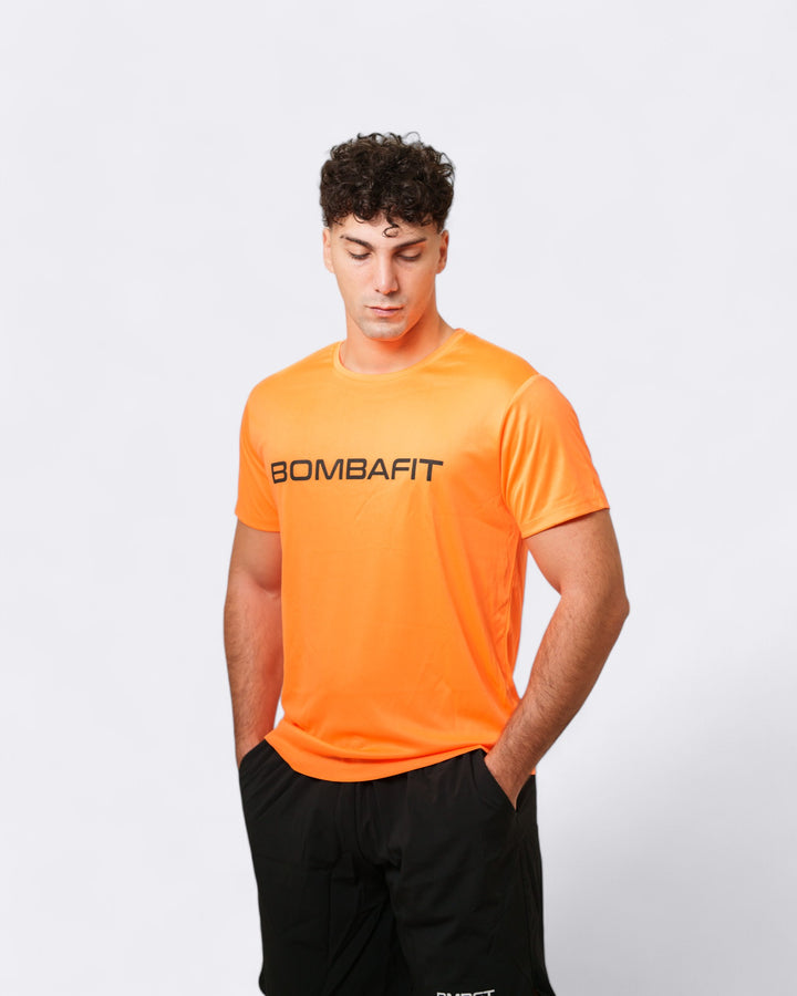 T-shirt Plain - Arancione Fluo