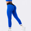 Pump it Leggings Bicolor Push Up - Blu elettrico