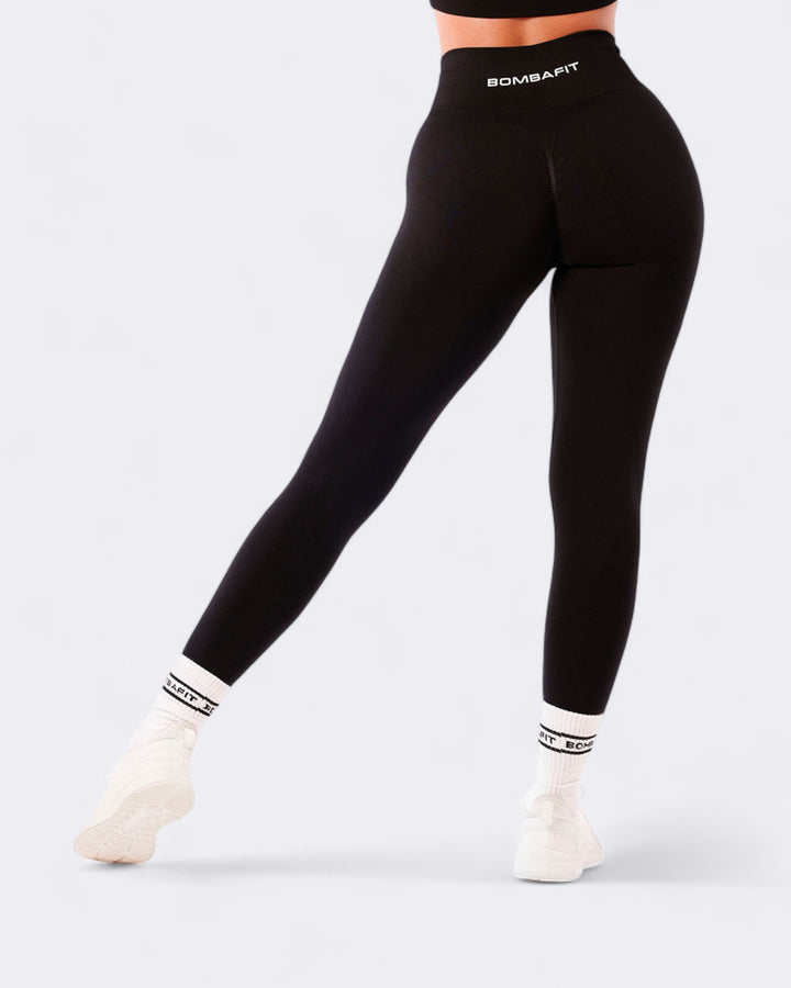 Honey Push Up Leggings - Black