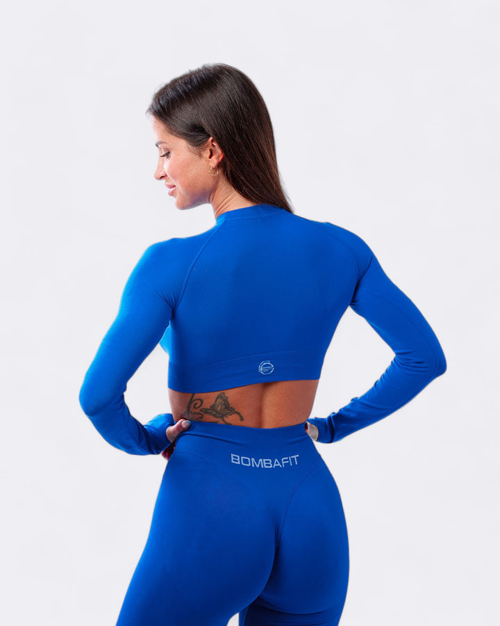 Basic Long Top - Blu Elettrico