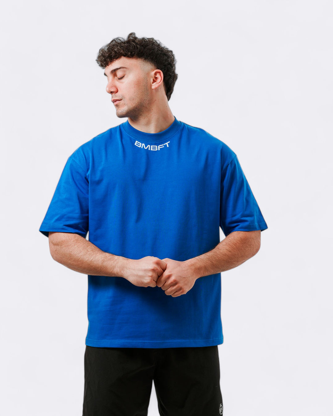 T-shirt Oversize Gymbro - Blu Elettrico